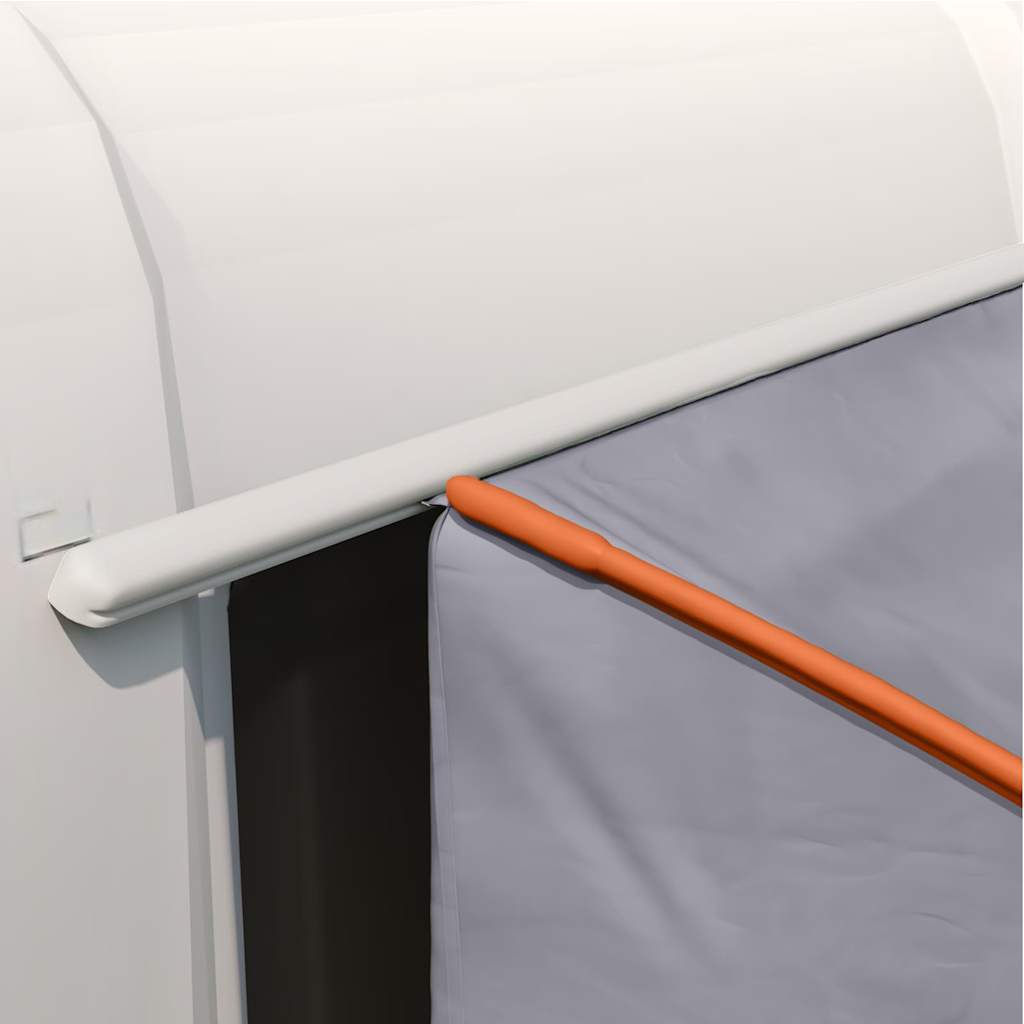 Bagklapstelt 194 x 180 x 210 cm Grå og orange taft