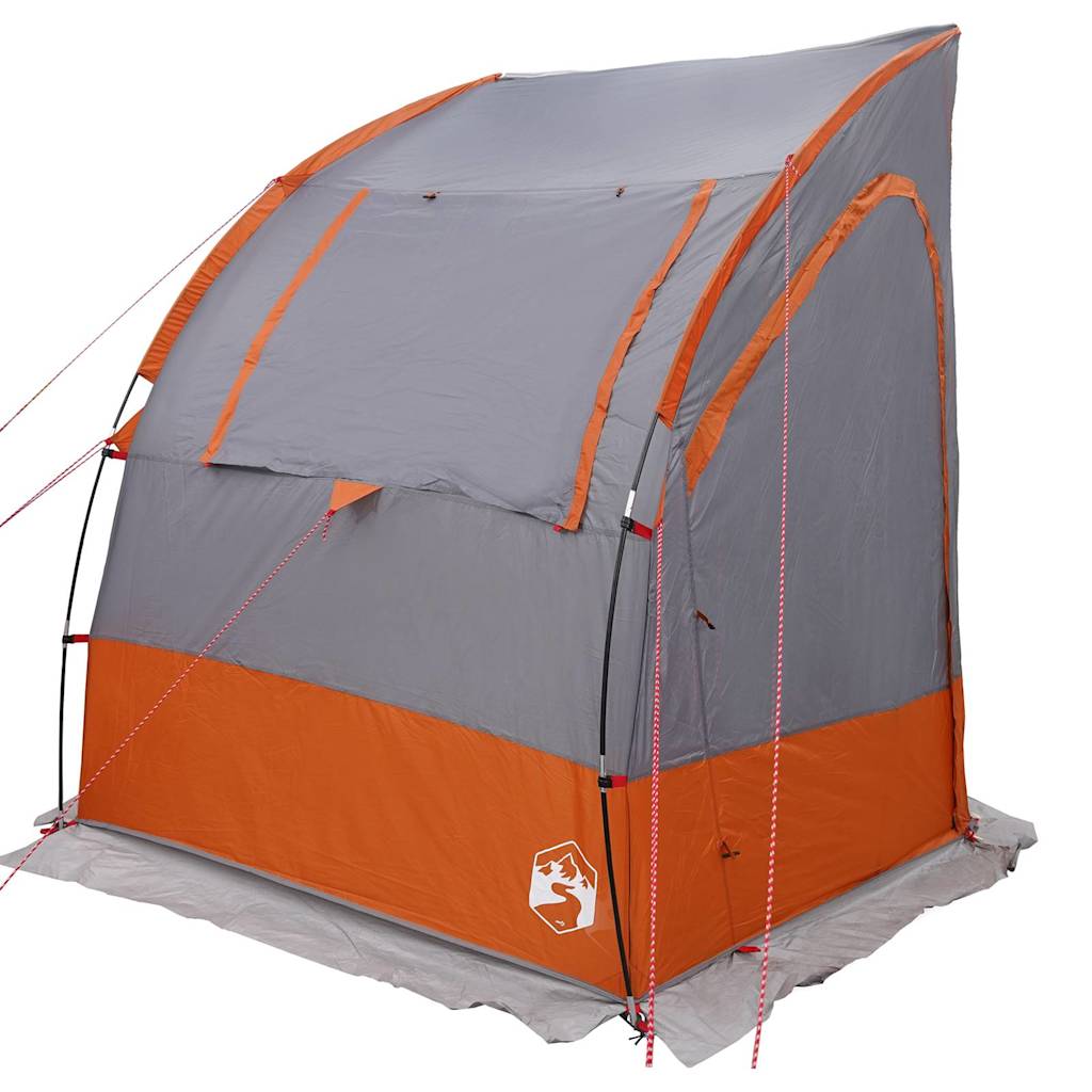 Bagklapstelt 194 x 180 x 210 cm Grå og orange taft