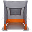 Bagklapstelt 194 x 180 x 210 cm Grå og orange taft