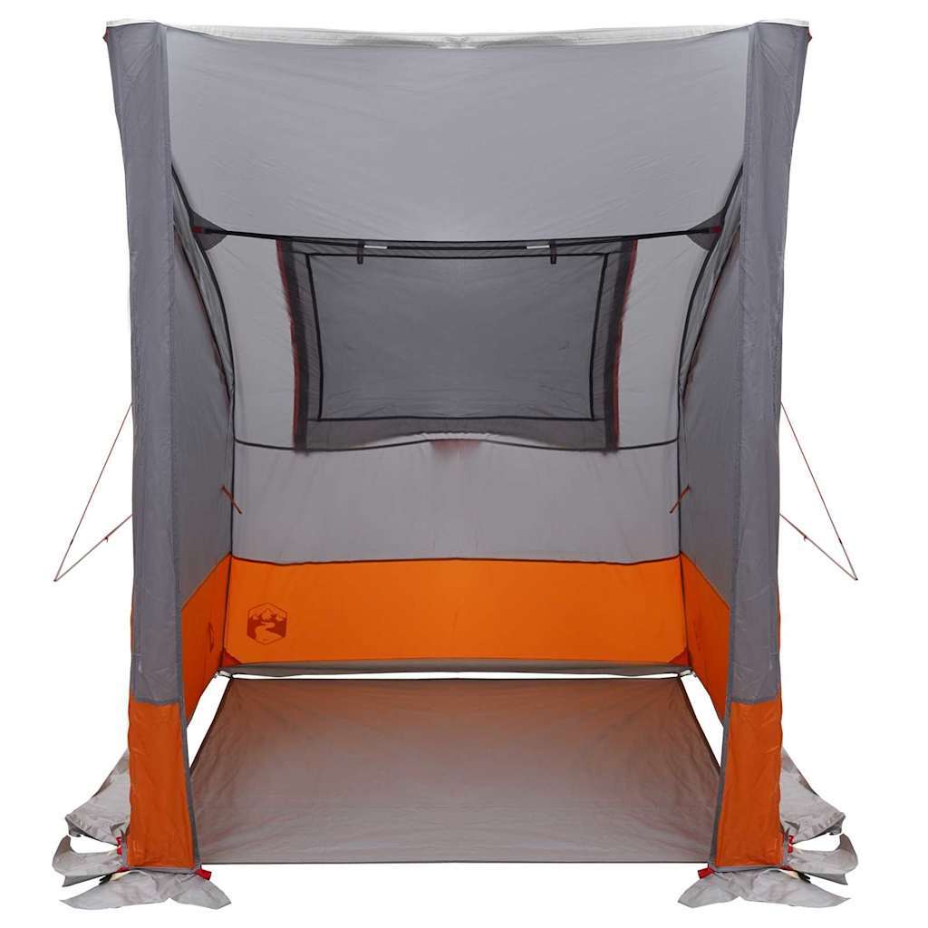 Bagklapstelt 194 x 180 x 210 cm Grå og orange taft