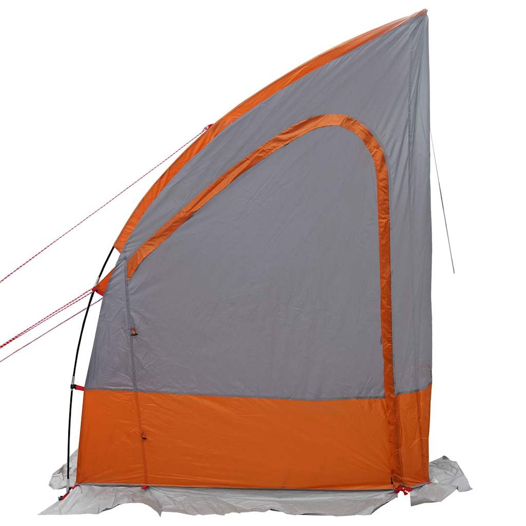 Bagklapstelt 194 x 180 x 210 cm Grå og orange taft