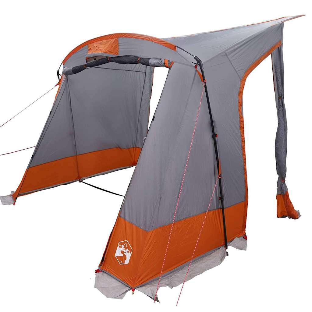 Bagklapstelt personer 285 x 255 x 245 cm Grå og orange taft