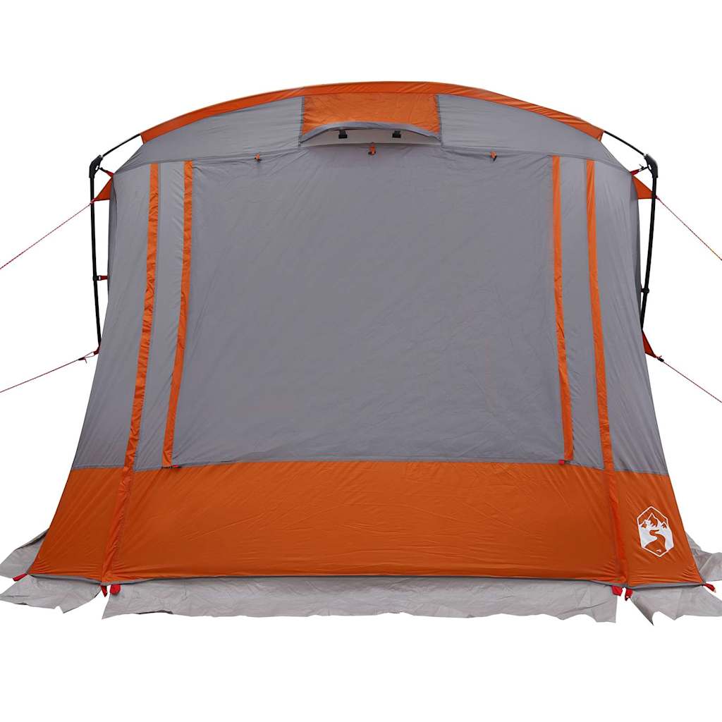 Bagklapstelt personer 285 x 255 x 245 cm Grå og orange taft
