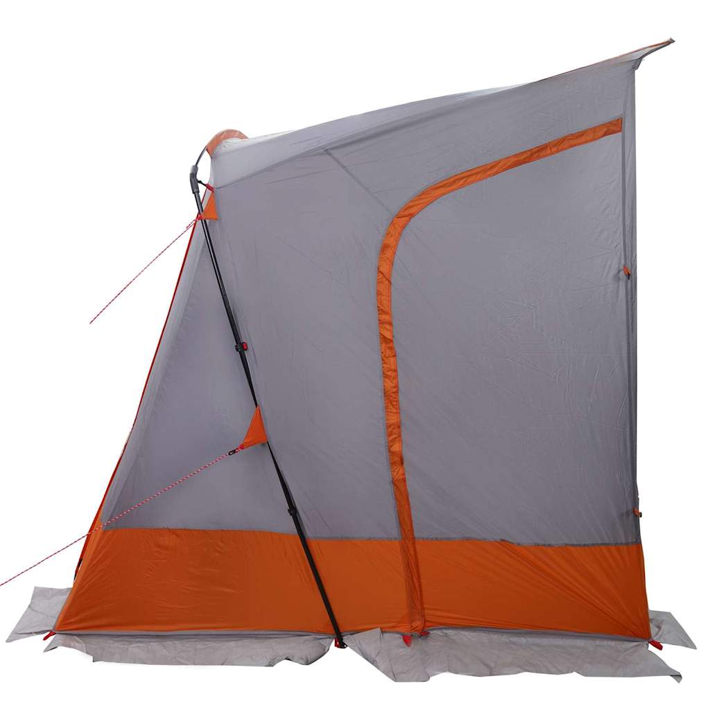 Bagklapstelt personer 285 x 255 x 245 cm Grå og orange taft