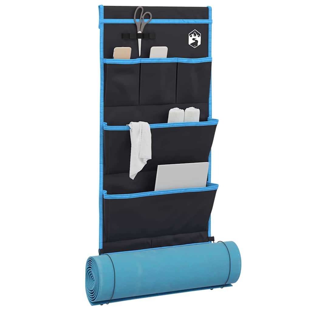 Opbevaringspose med opbevaring Sort og Blå 91 x 47,5 cm oxford