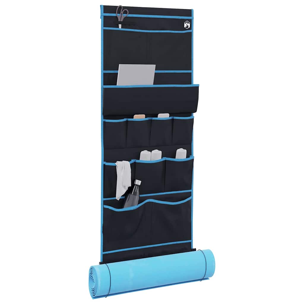 Opbevaringspose med opbevaring Sort og Blå 161 x 58,5 cm oxford