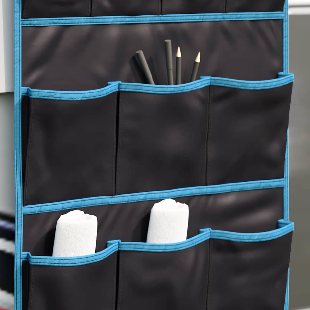 Opbevaringspose med opbevaring Sort og Blå 125 x 48 cm oxford