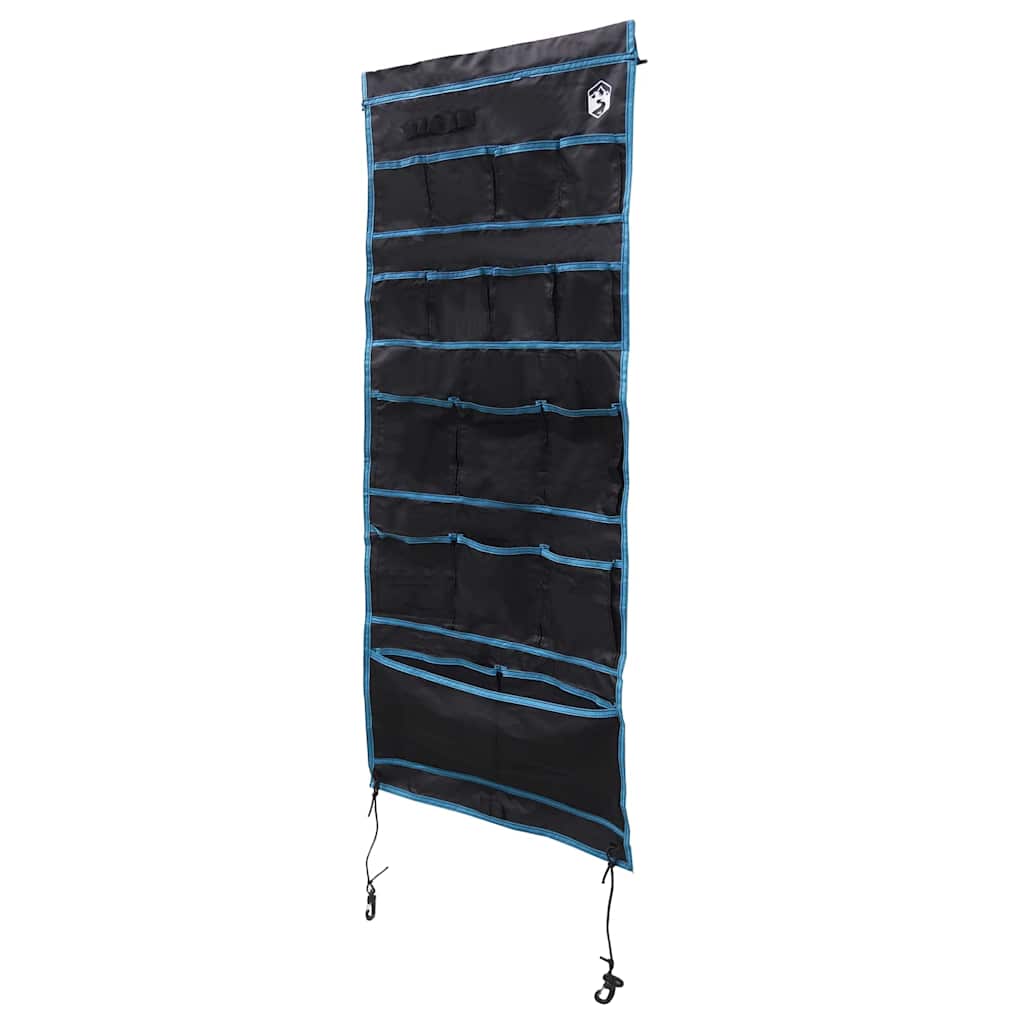 Opbevaringspose med opbevaring Sort og Blå 125 x 48 cm oxford