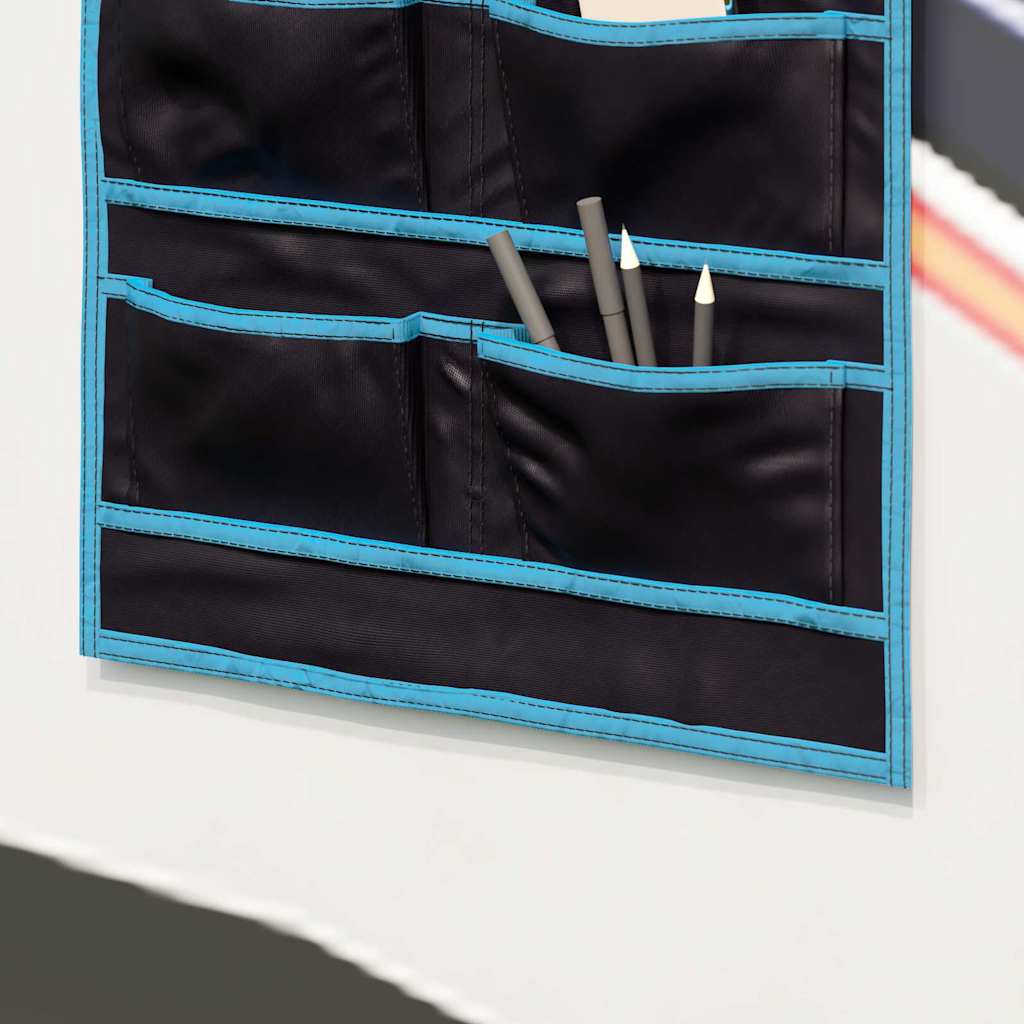 Opbevaringspose med opbevaring Sort og Blå 63,5 x 40 cm oxford