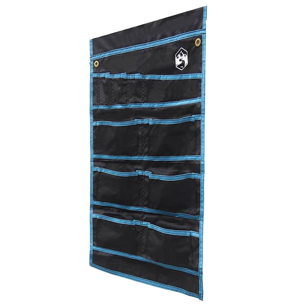 Opbevaringspose med opbevaring Sort og Blå 63,5 x 40 cm oxford