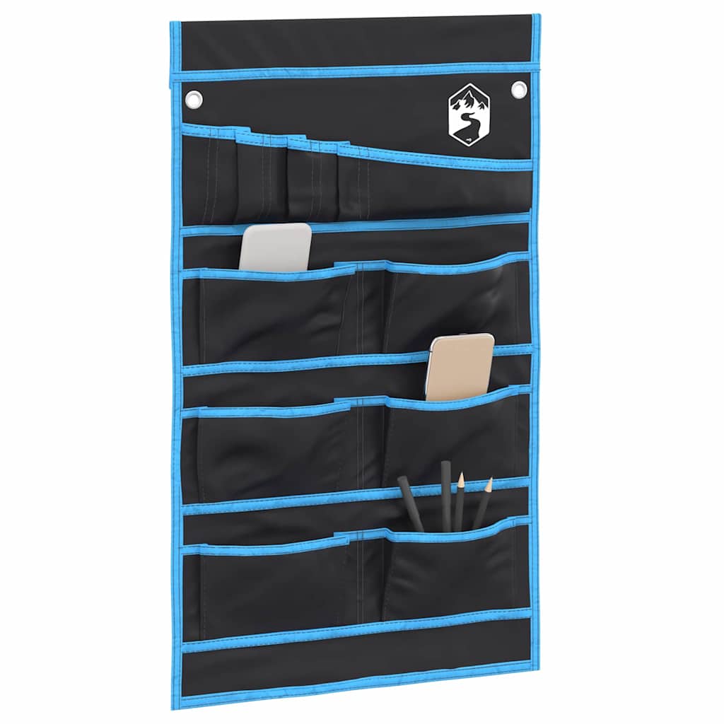 Opbevaringspose med opbevaring Sort og Blå 63,5 x 40 cm oxford