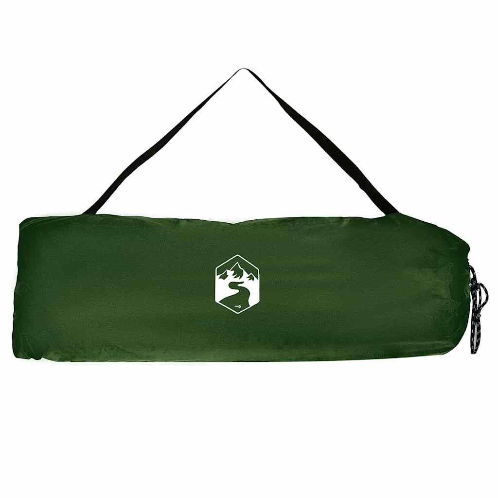 Indertelt med tag med opbevaring Grøn 280 x 220 x 176 cm taft