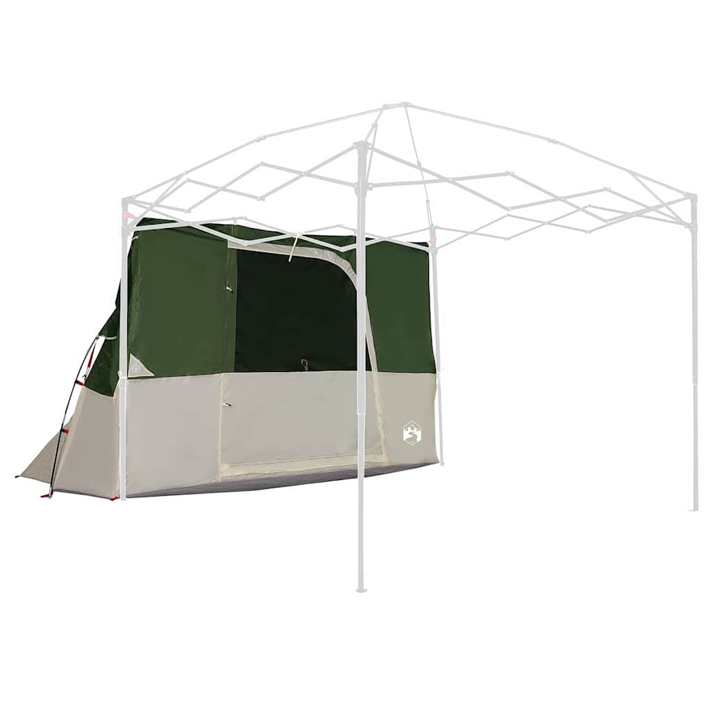 Indertelt med tag med opbevaring Grøn 280 x 220 x 176 cm taft