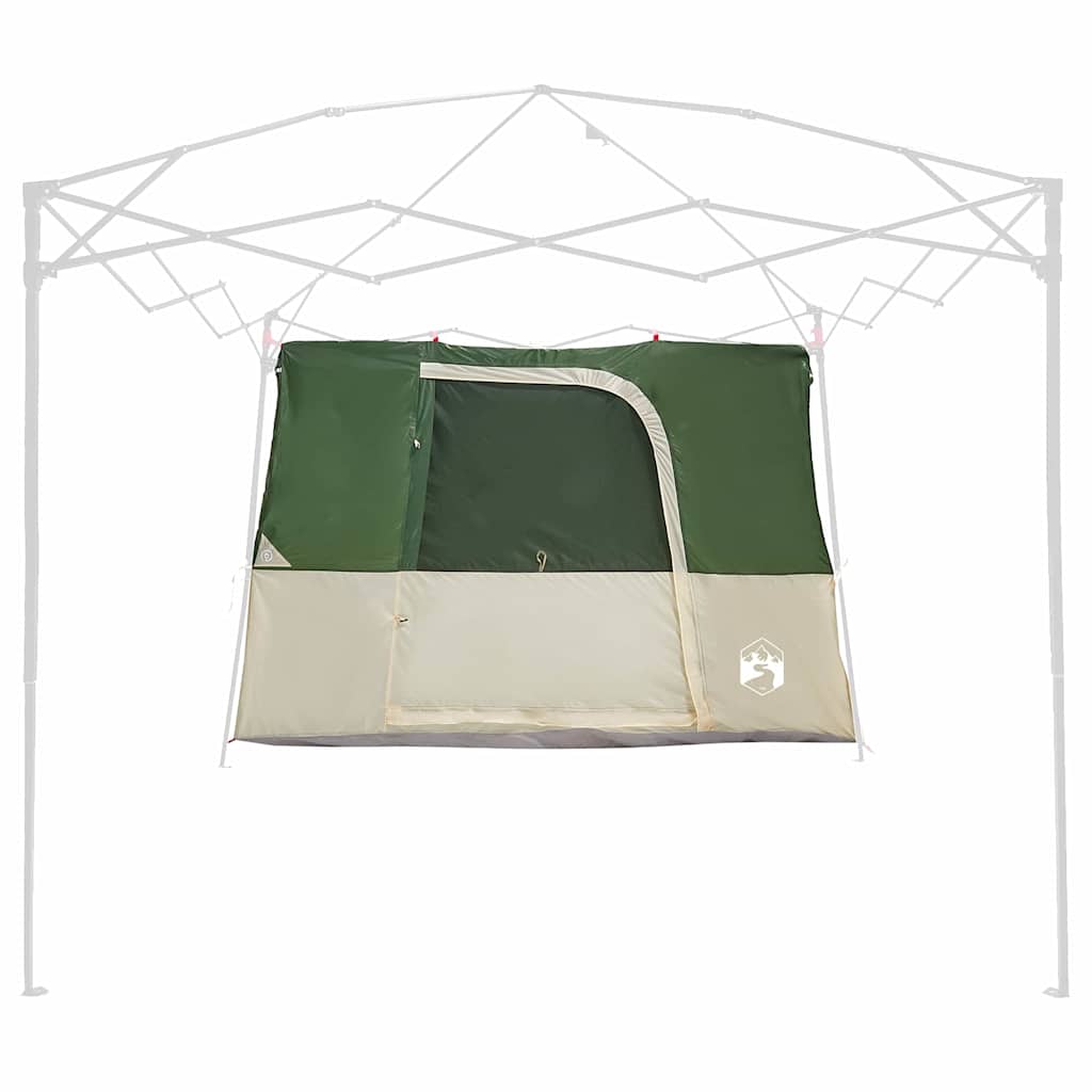 Indertelt med tag med opbevaring Grøn 280 x 220 x 176 cm taft