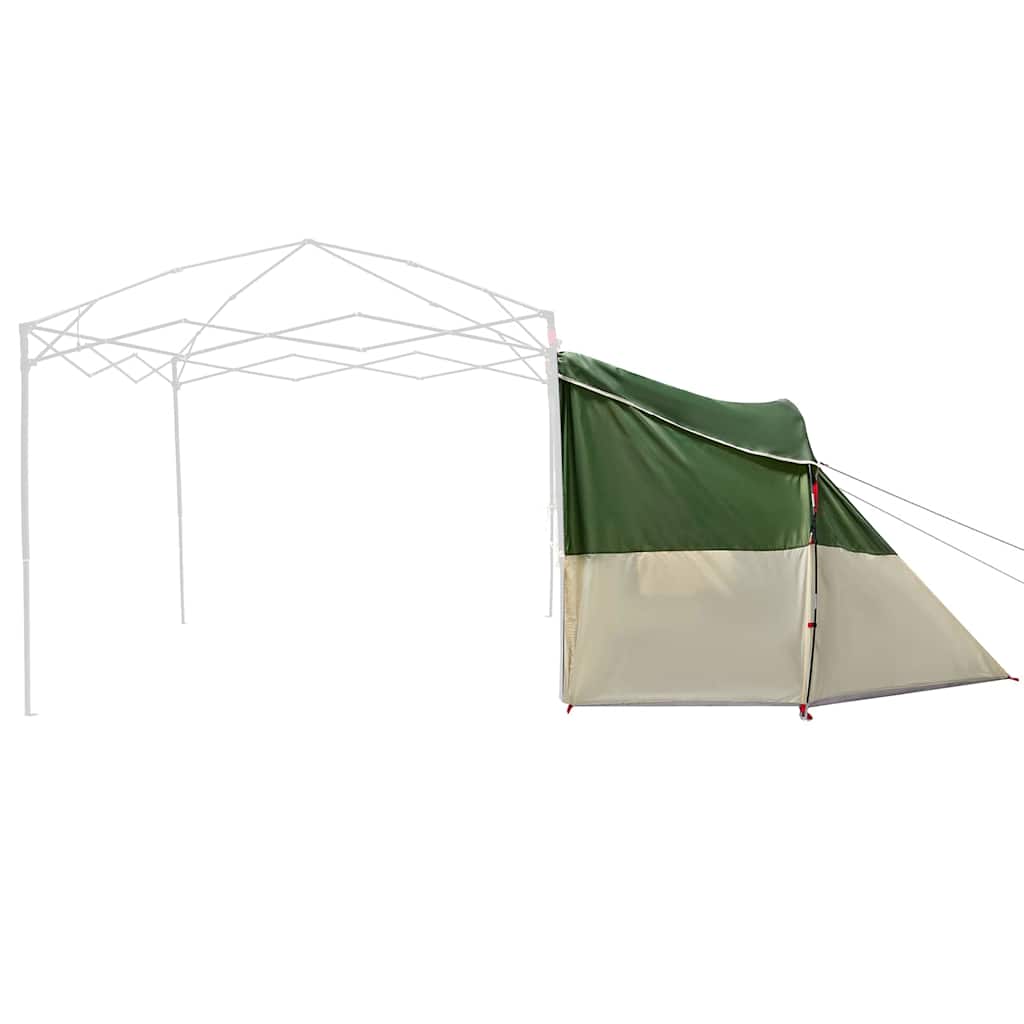 Indertelt med tag med opbevaring Grøn 280 x 220 x 176 cm taft