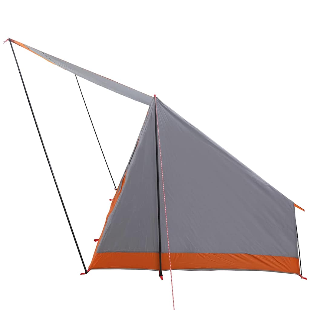 Camping telt 2-personers Vandtæt Grå og orange taft