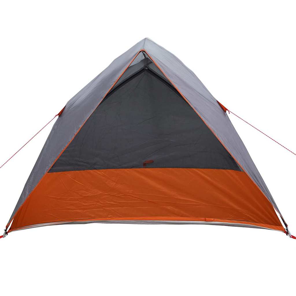 Camping telt 2-personers Vandtæt Grå og orange taft