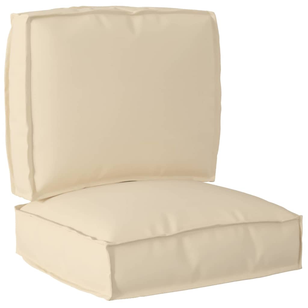 Palle Pudesæt Oxford stof Beige 50 x 50 x 12 cm