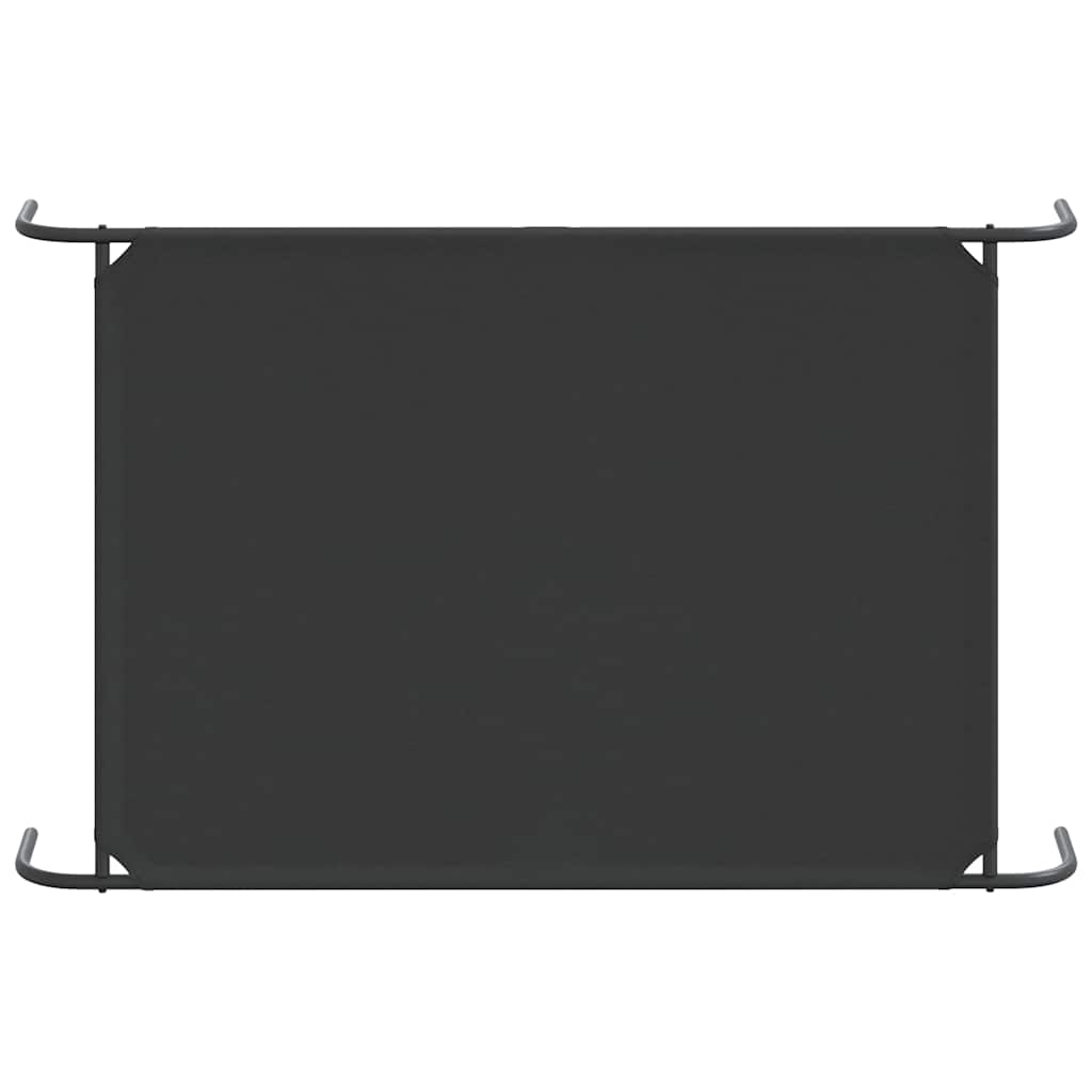 løftet hundeseng 150x90x20 cm oxfordstof og stål sort