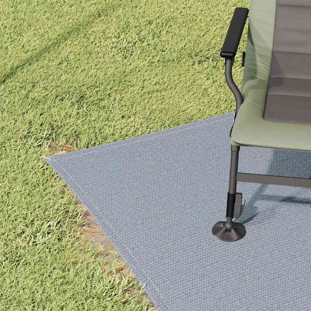 Telt tæppe Blå og grå 400 x 250 cm Polyethylen