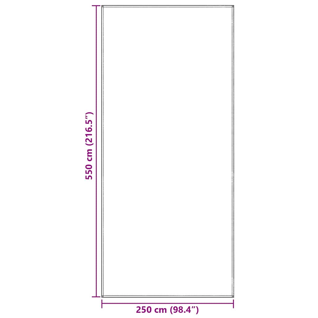 Telt tæppe Lysegrå 550 x 250 cm Polyethylen