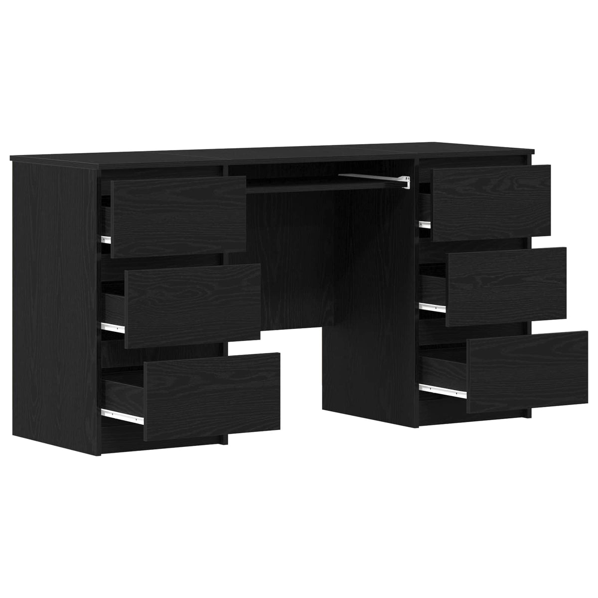 Bord Sort eg Konstrueret træ 140 x 50 x 76 cm
