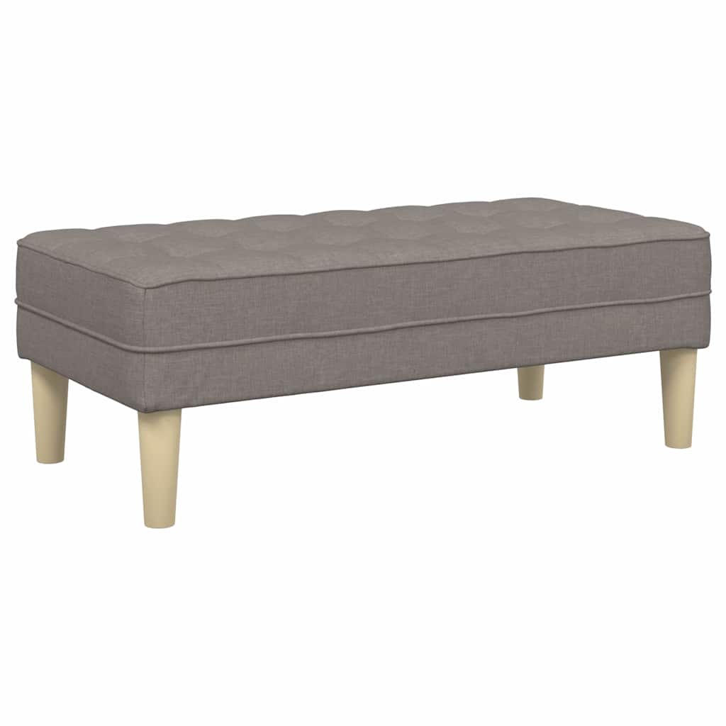 bænk Gråbrun 113 x 57 x 39 cm Stof