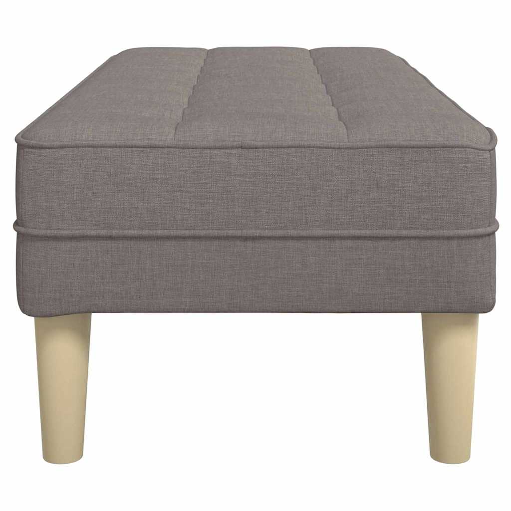 bænk Gråbrun 113 x 57 x 39 cm Stof