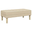 bænk med pude Creme 113 x 57 x 39 cm Stof