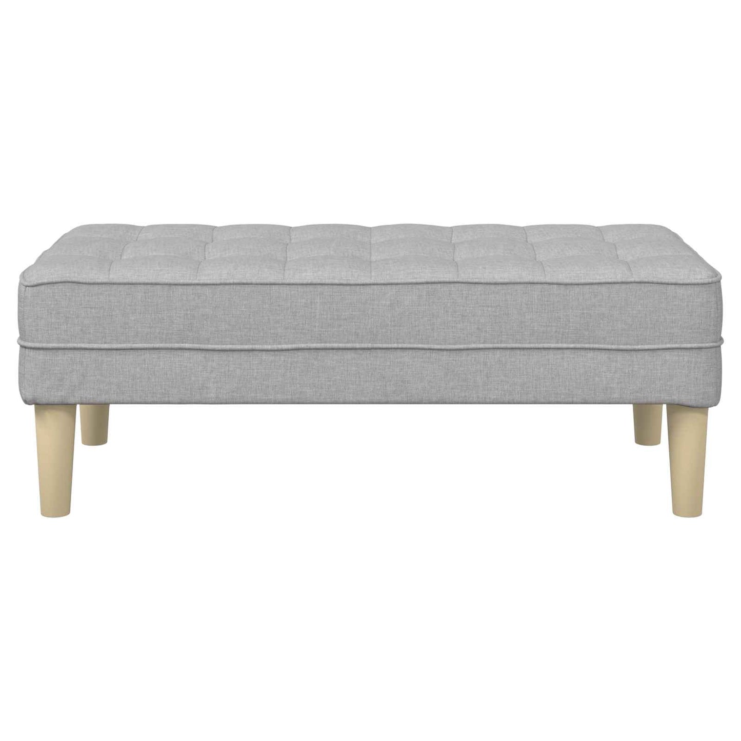 bænk med pude Skygrå 113 x 57 x 39 cm Stof