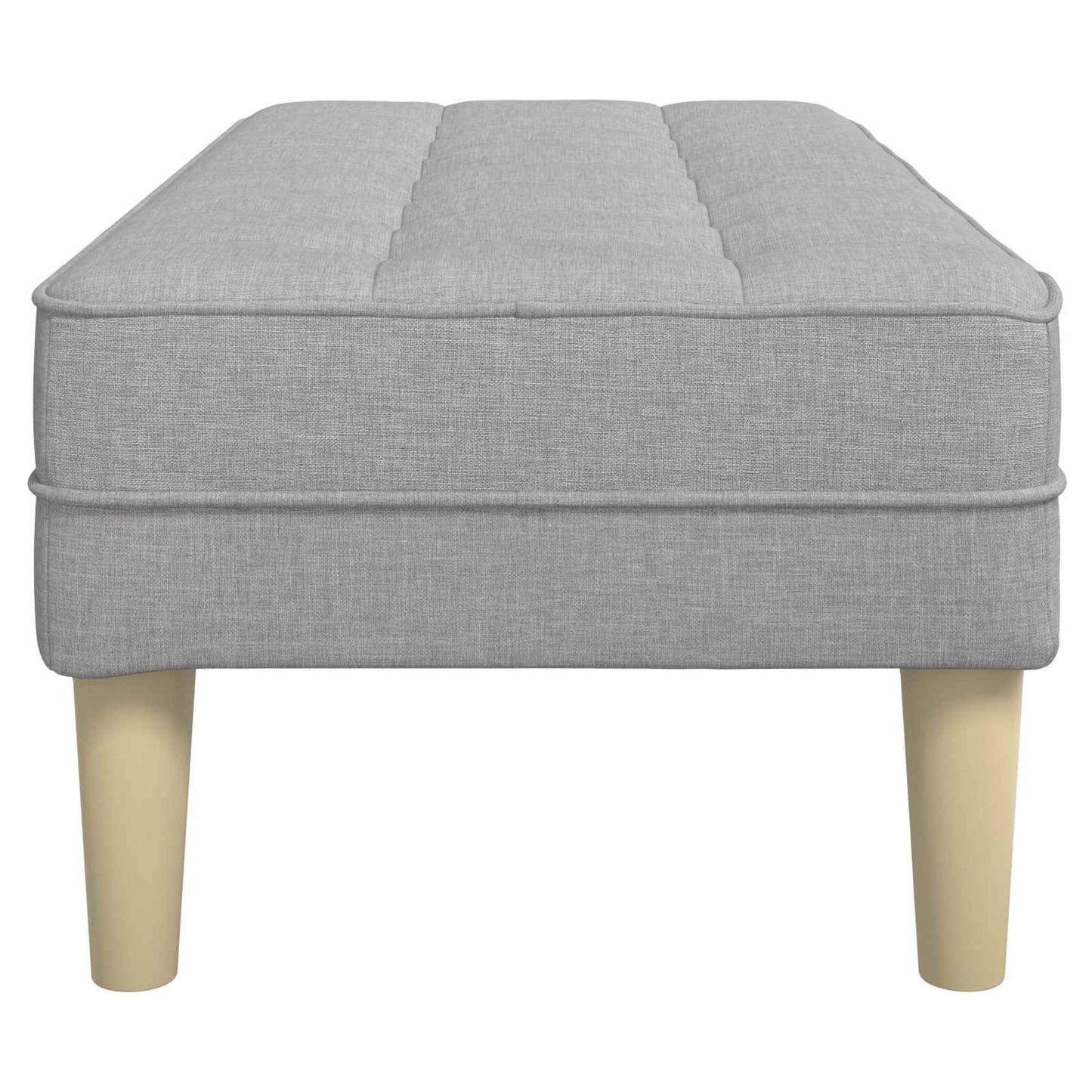 bænk med pude Skygrå 113 x 57 x 39 cm Stof