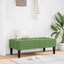 bænk med pude Lys grøn 113 x 57 x 39 cm Fløjl