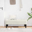 bænk med pude Creme 113 x 57 x 39 cm Fløjl
