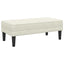 bænk med pude Creme 113 x 57 x 39 cm Fløjl