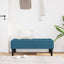 bænk med pude Blå 113 x 57 x 39 cm Fløjl