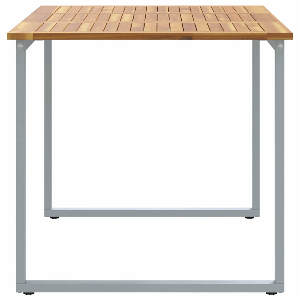 Havemøbel Bord Grå 140 x 80 x 75 cm Massivt Akacietræ