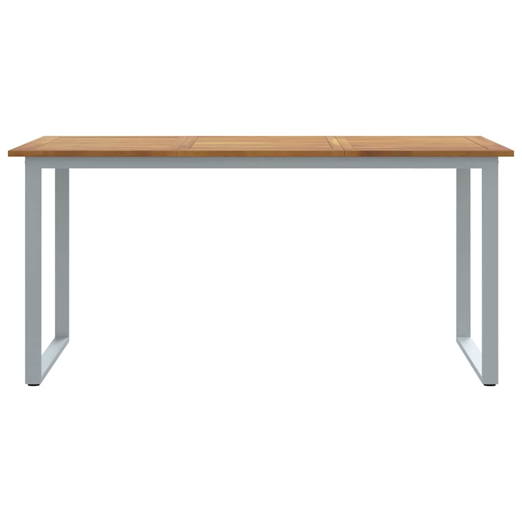 Havemøbel Bord Grå 160 x 80 x 75 cm Massivt Akacietræ
