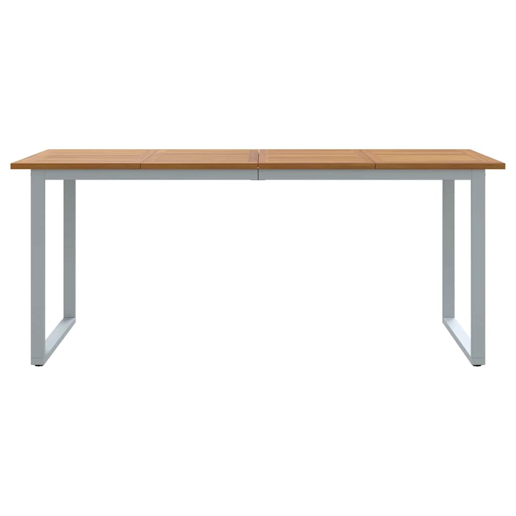 Havemøbel Bord Grå 180 x 90 x 75 cm Massivt Akacietræ