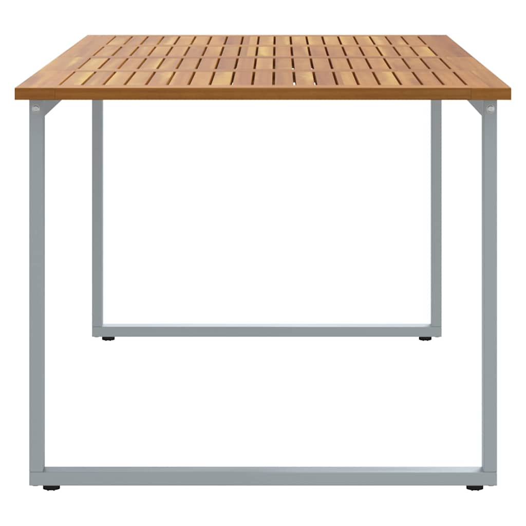 Havemøbel Bord Grå 180 x 90 x 75 cm Massivt Akacietræ