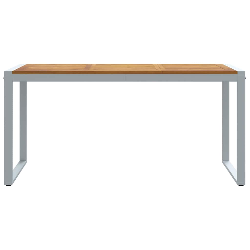 Havemøbel Bord Grå 160 x 80 x 75 cm Massivt Akacietræ