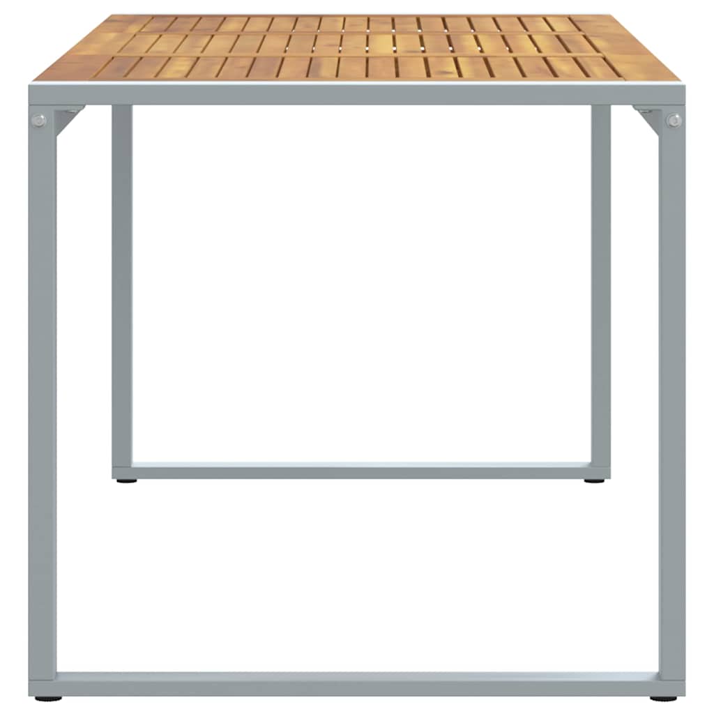 Havemøbel Bord Grå 160 x 80 x 75 cm Massivt Akacietræ
