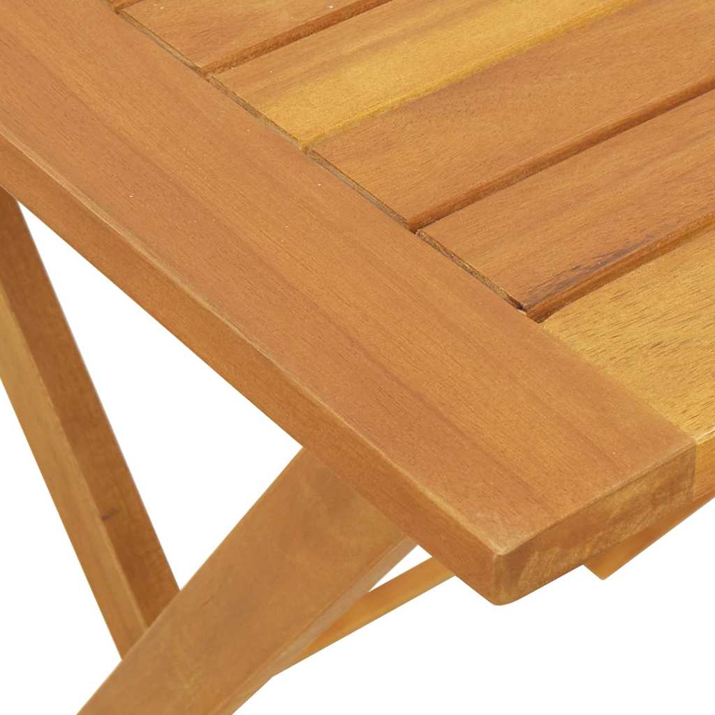 Havemøbel Bord Naturfarvet 60 x 60 x 72 cm Massivt Akacietræ