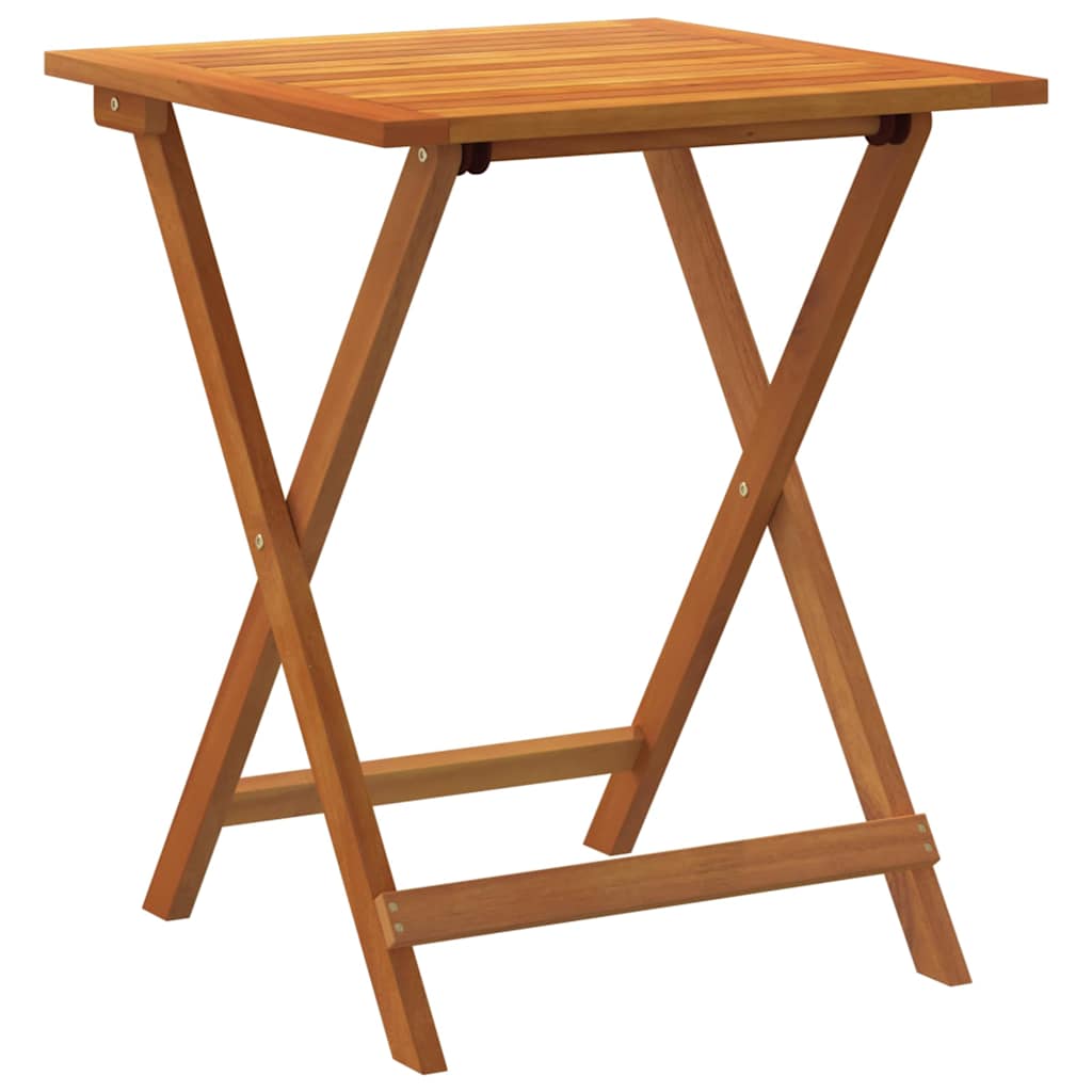 Havemøbel Bord Naturfarvet 60 x 60 x 72 cm Massivt Akacietræ