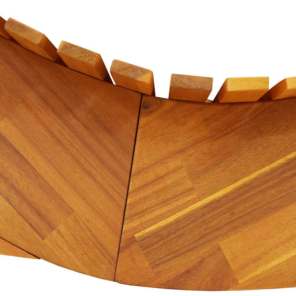 Lounger 2 stk. Massivt Akacietræ Brun