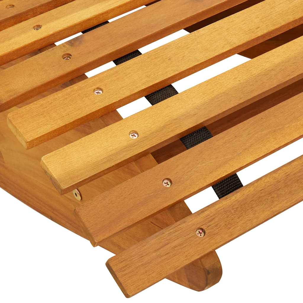 Lounger 2 stk. Massivt Akacietræ Brun