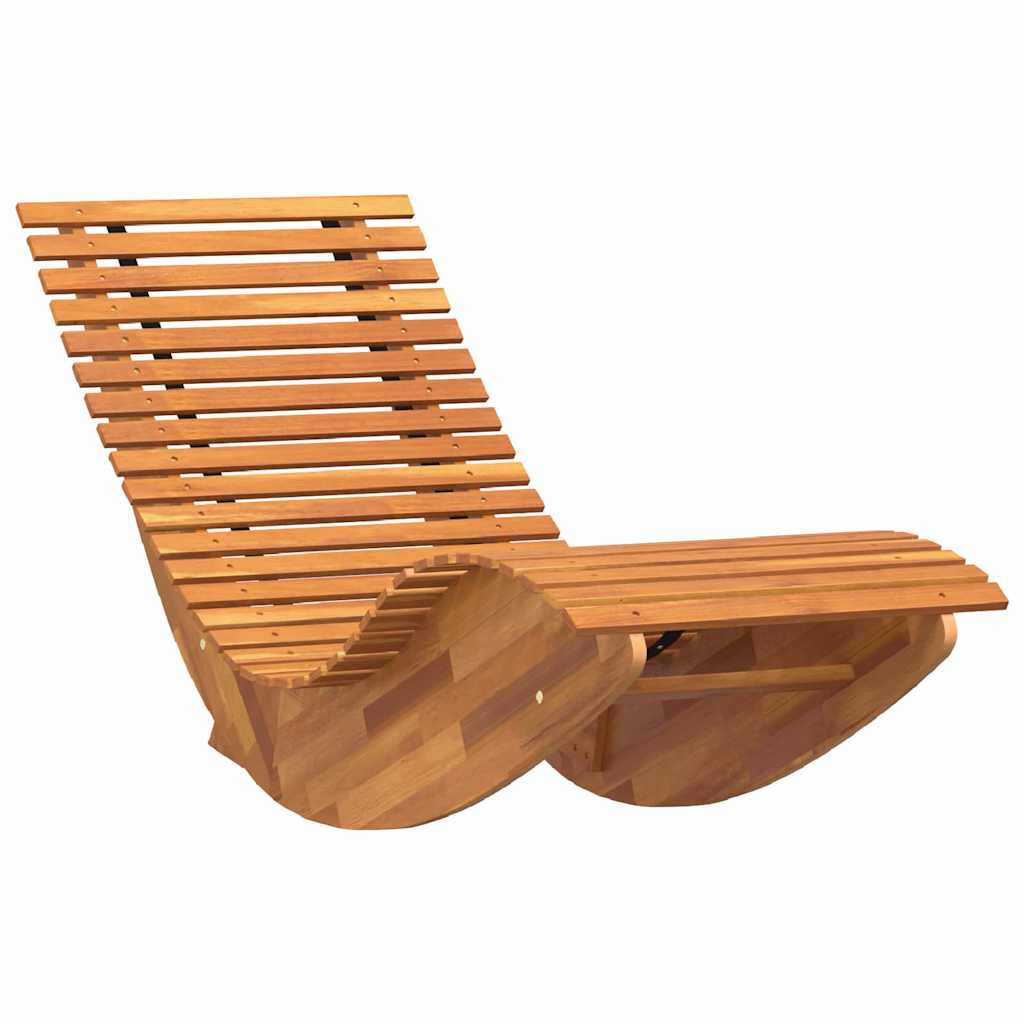 Lounger 2 stk. Massivt Akacietræ Brun