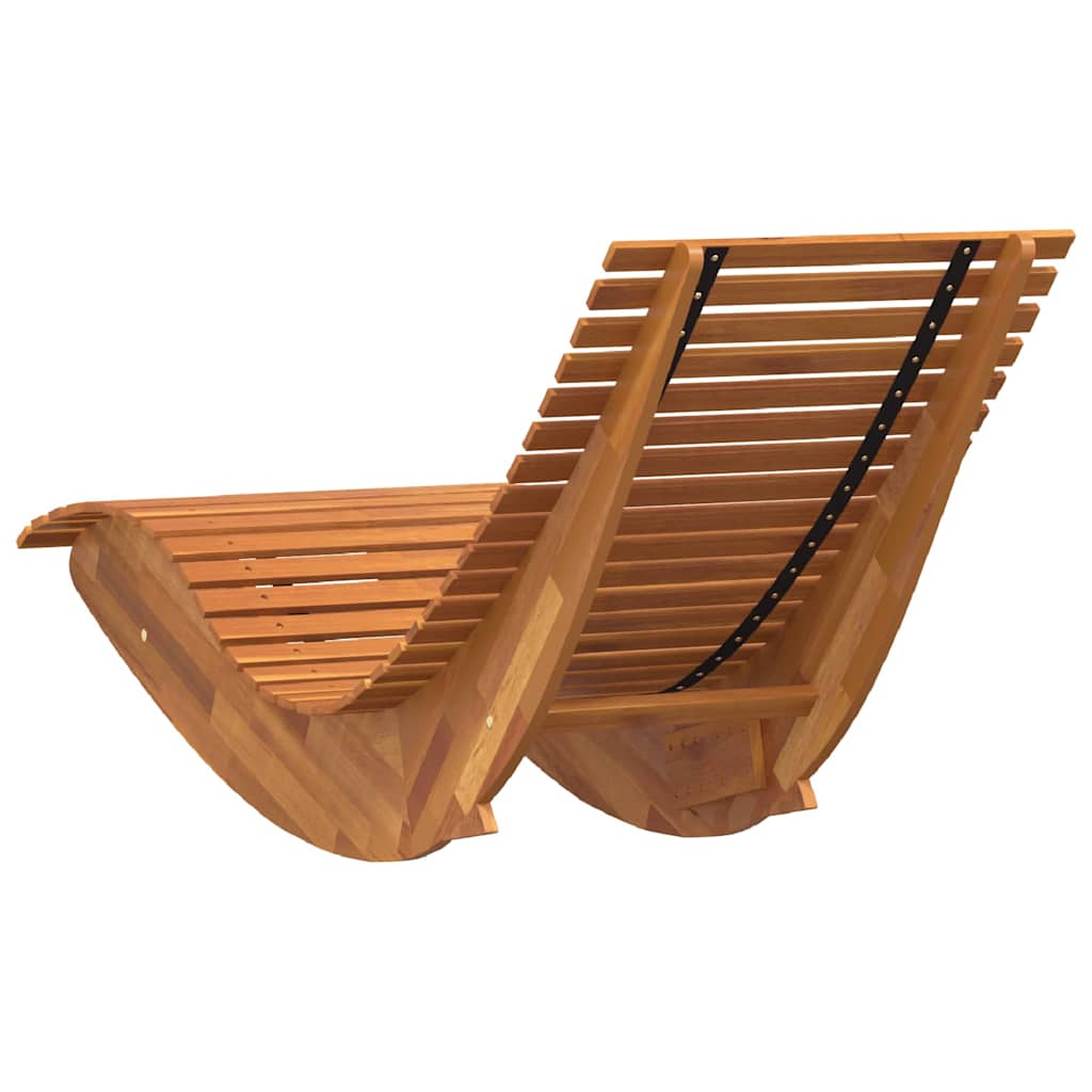 Lounger 2 stk. Massivt Akacietræ Brun