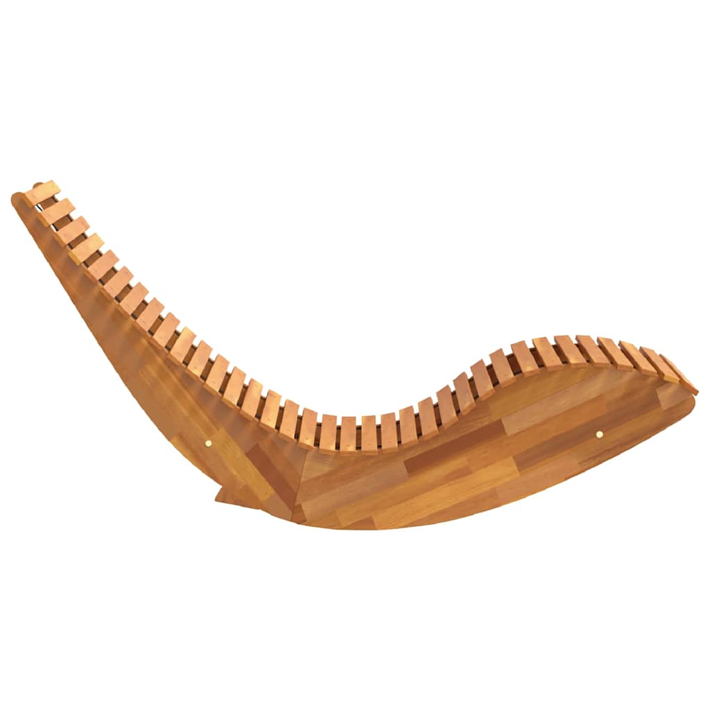 Lounger 2 stk. Massivt Akacietræ Brun