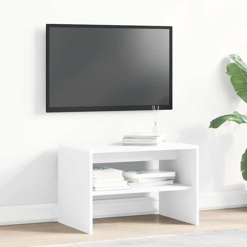 tv-bord 60x40x40 cm konstrueret træ hvid