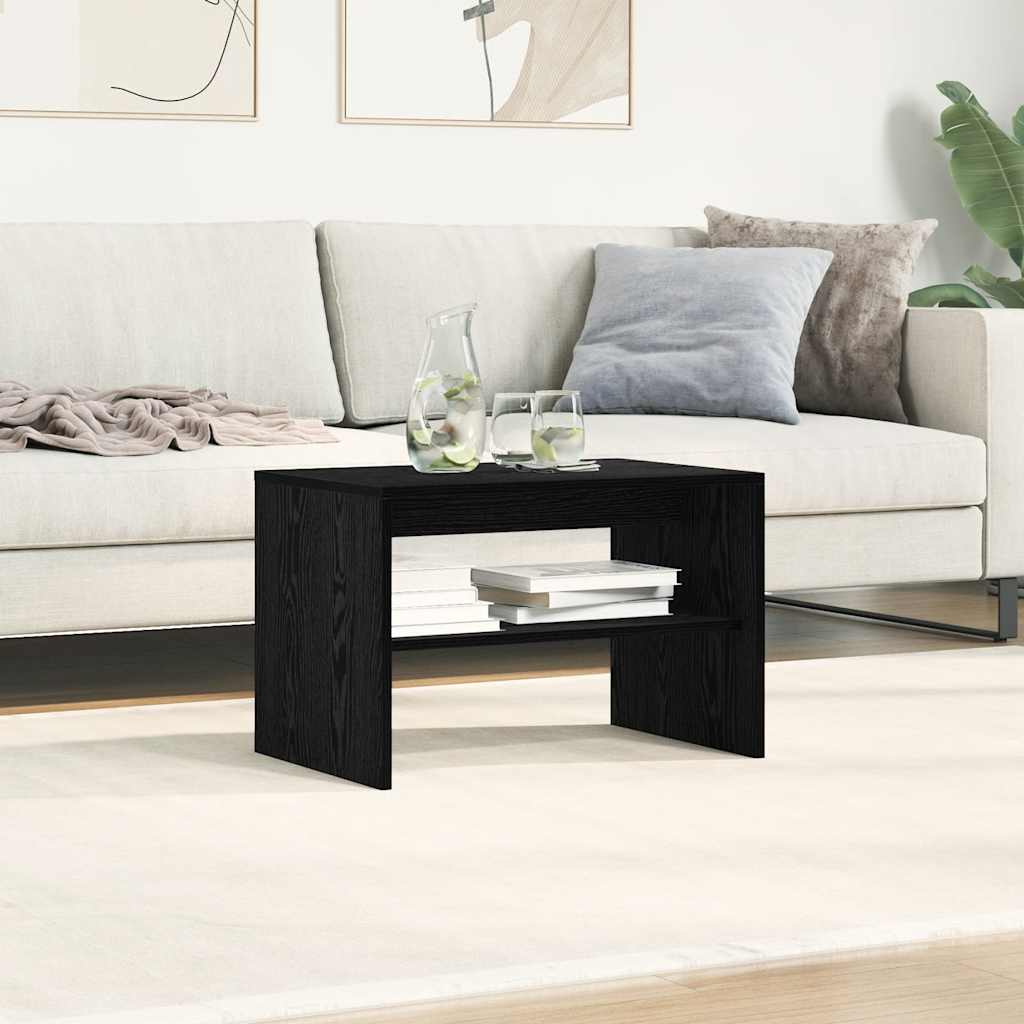 tv-bord 60x40x40 cm konstrueret træ sort egetræsfarve